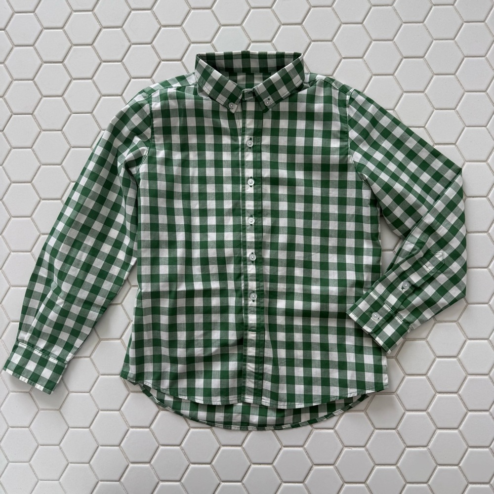 Tabitha twinkle green check Thomas shirt